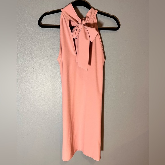 Liam & Co Blush Halter Tie Back Dress Sz S - Picture 2 of 4